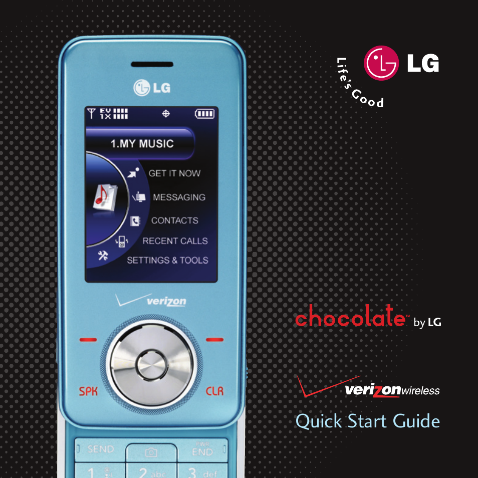 LG Chocolate - Blue Ice User Manual | 12 pages