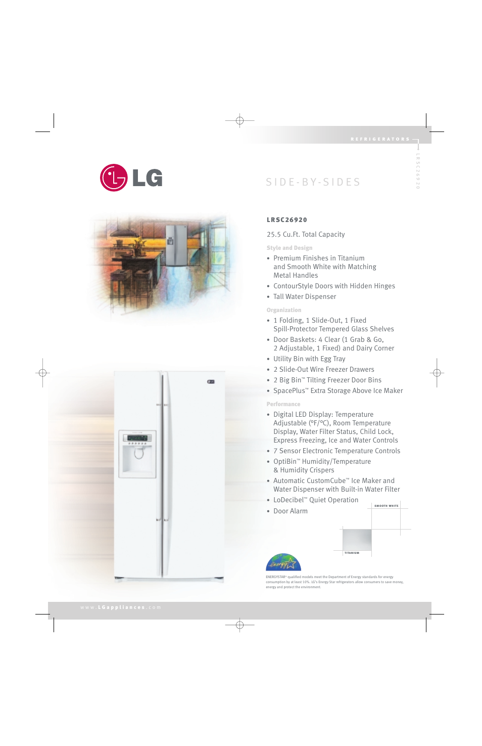 LG LRSC26920 User Manual | 2 pages