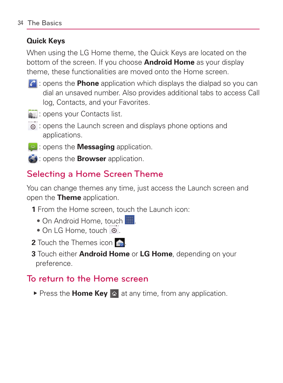 Selecting a home screen theme | LG AS740 User Manual | Page 35 / 308