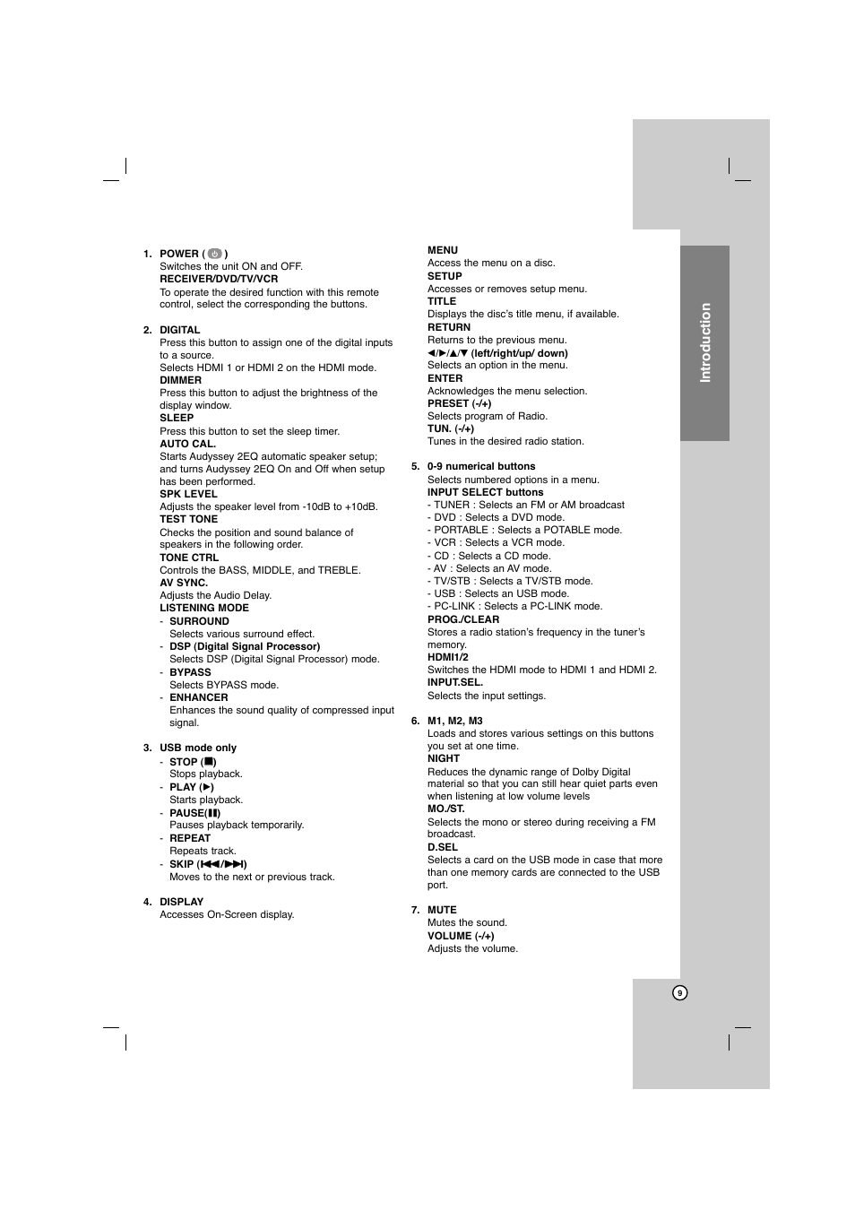 Introduction | LG AR702TS User Manual | Page 9 / 44