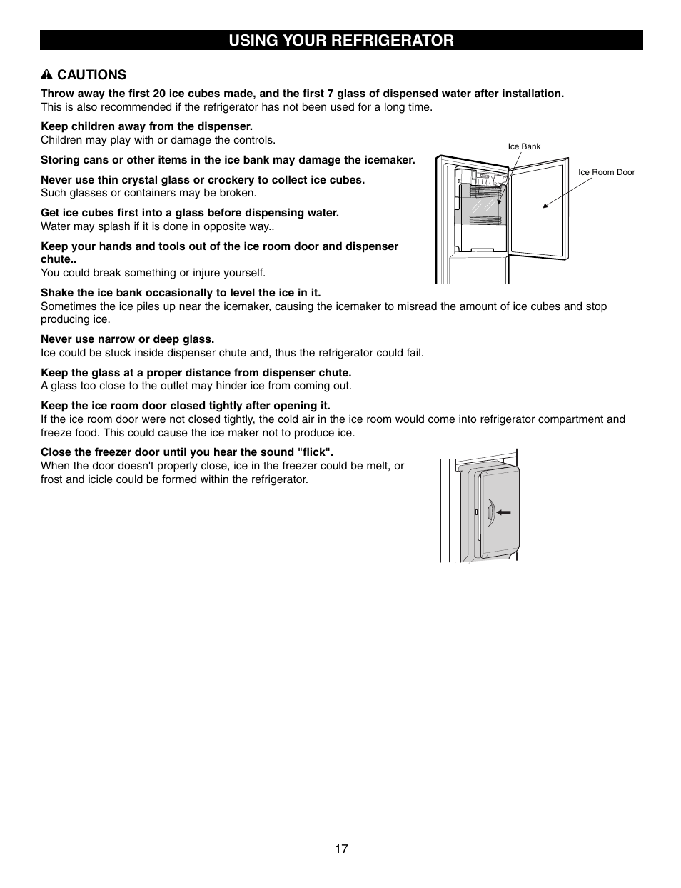 Using your refrigerator | LG LFX21970 User Manual | Page 17 / 109