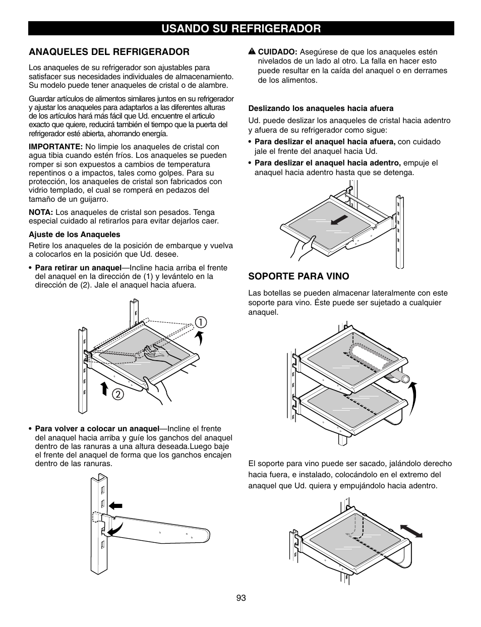 Usando su refrigerador | LG LFX21970 User Manual | Page 93 / 109