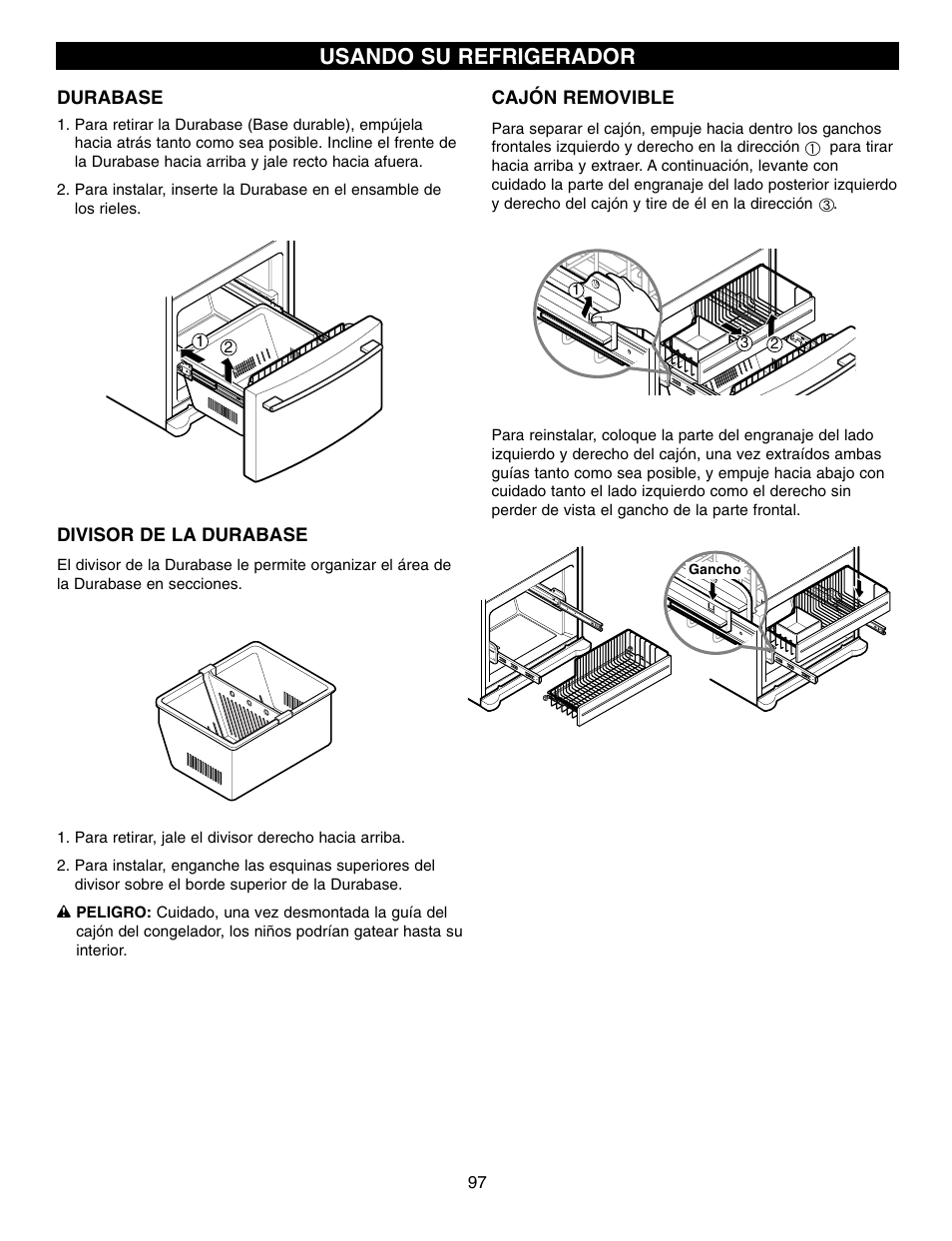 Usando su refrigerador | LG LFX21970 User Manual | Page 97 / 109