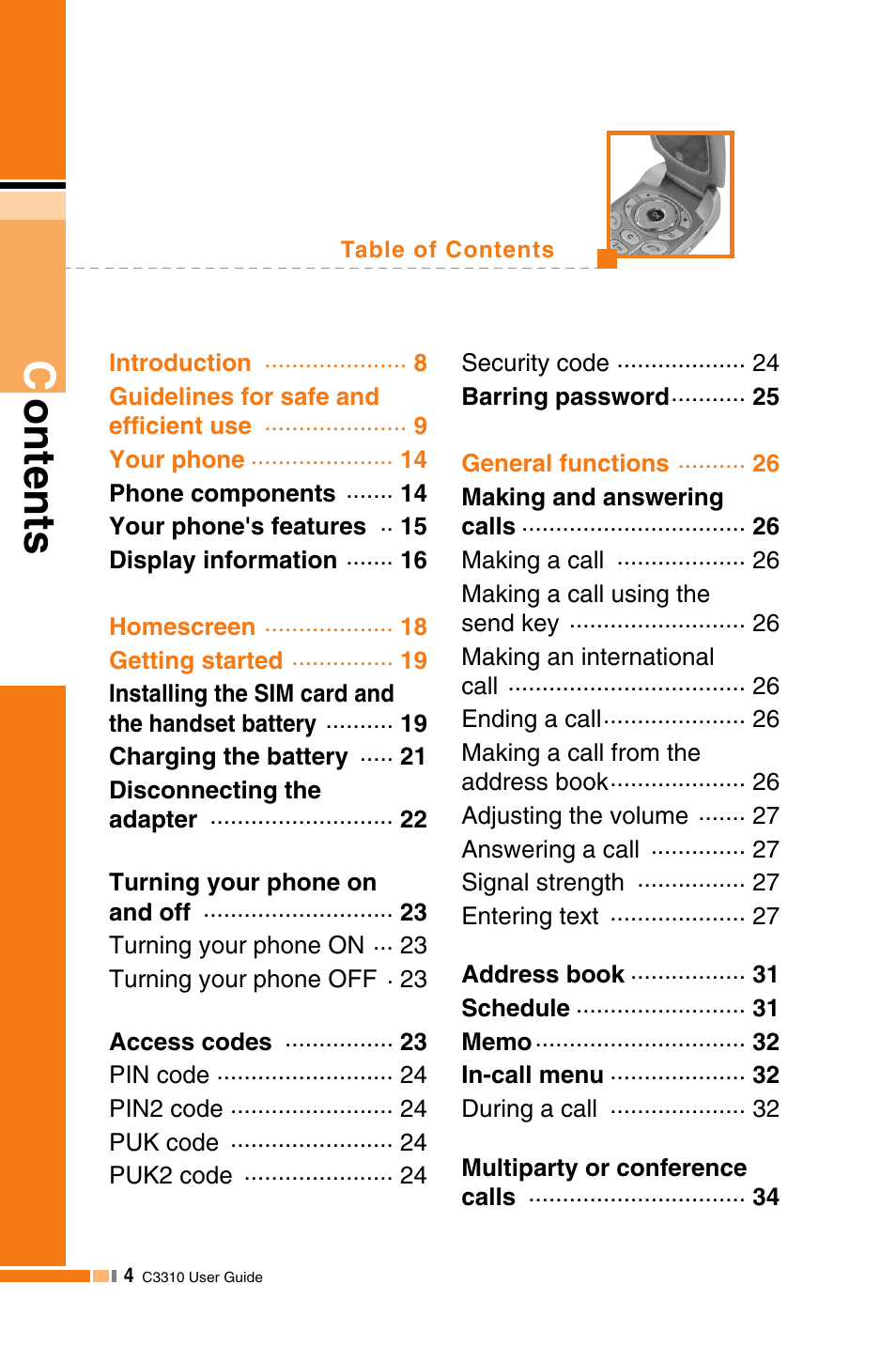 LG C3310 User Manual | Page 3 / 89