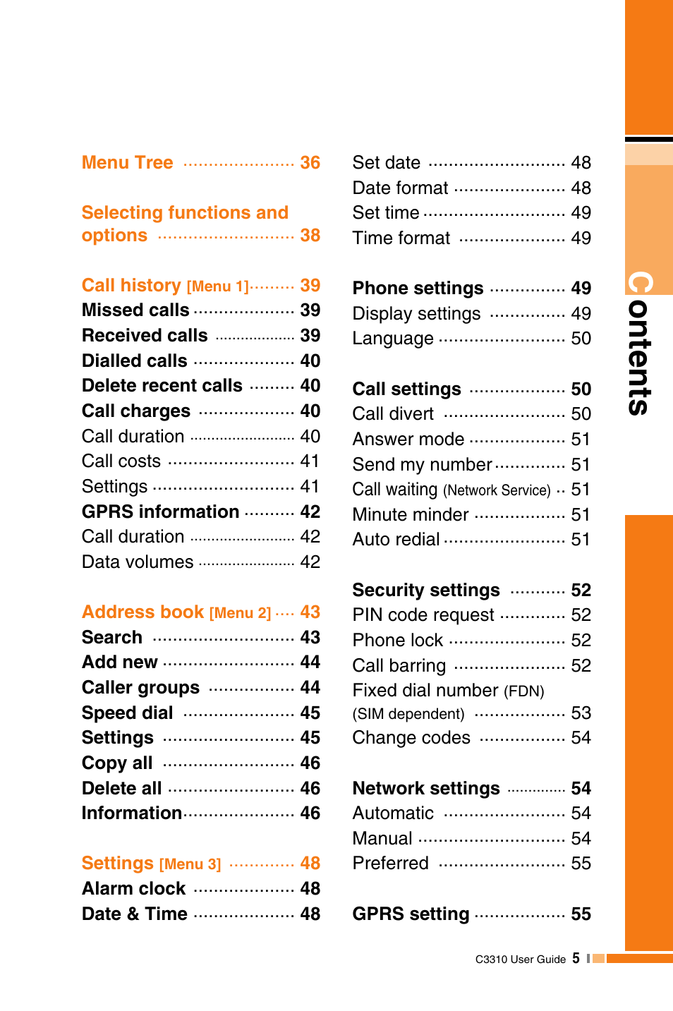 LG C3310 User Manual | Page 4 / 89