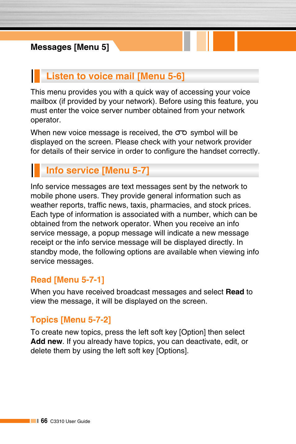 LG C3310 User Manual | Page 65 / 89