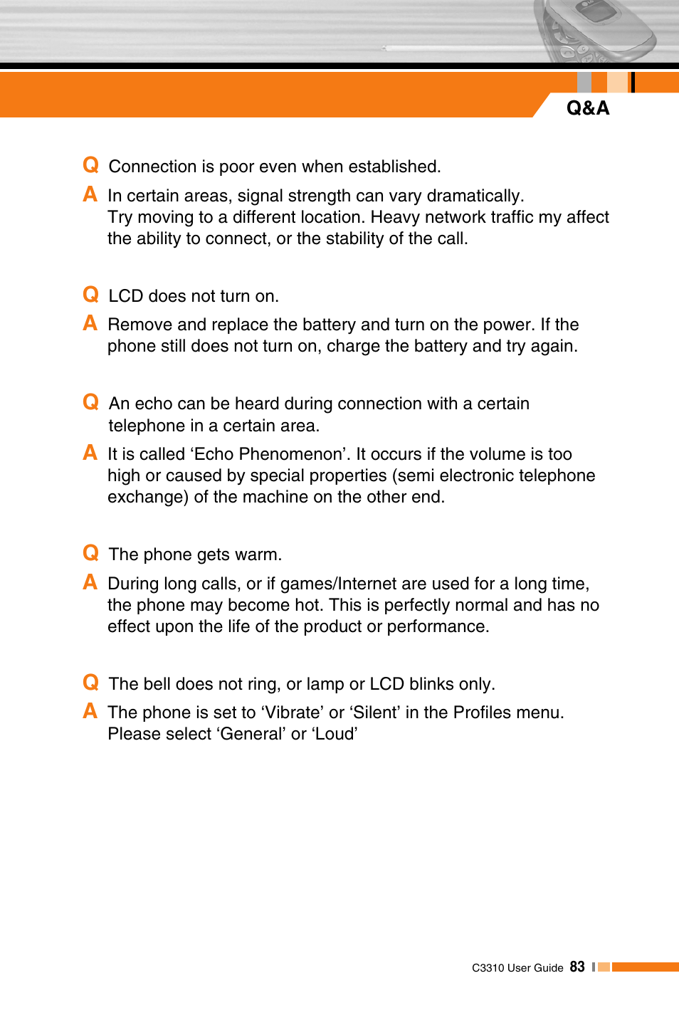 LG C3310 User Manual | Page 82 / 89