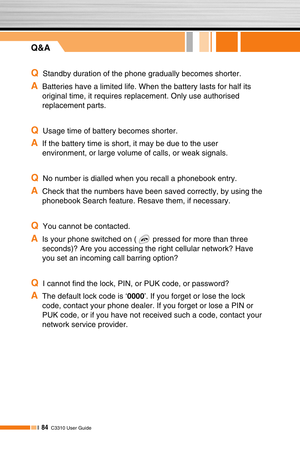 LG C3310 User Manual | Page 83 / 89