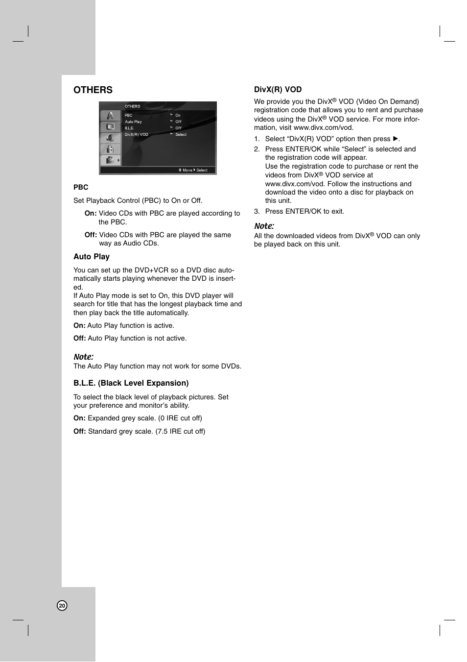 Others | LG V194H User Manual | Page 20 / 40