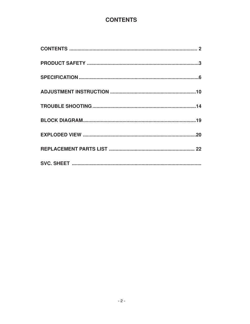 LG 20LS7D(C)-UB User Manual | Page 2 / 36