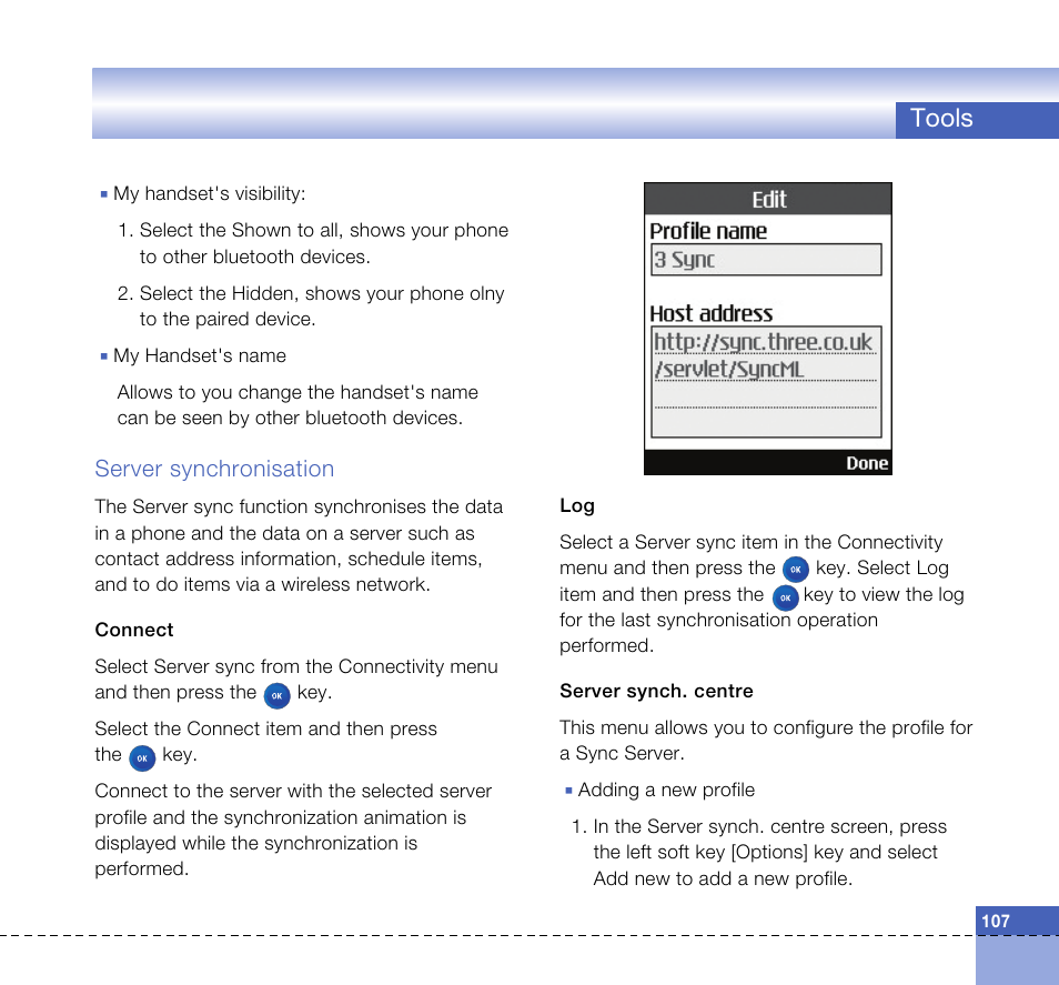 Tools | LG U8360 User Manual | Page 109 / 140