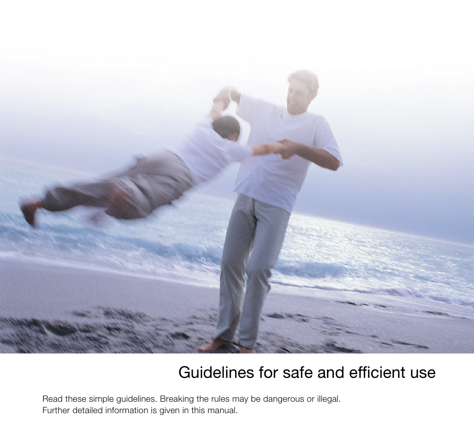 Guidelines for safe and efficient use | LG U8360 User Manual | Page 11 / 140