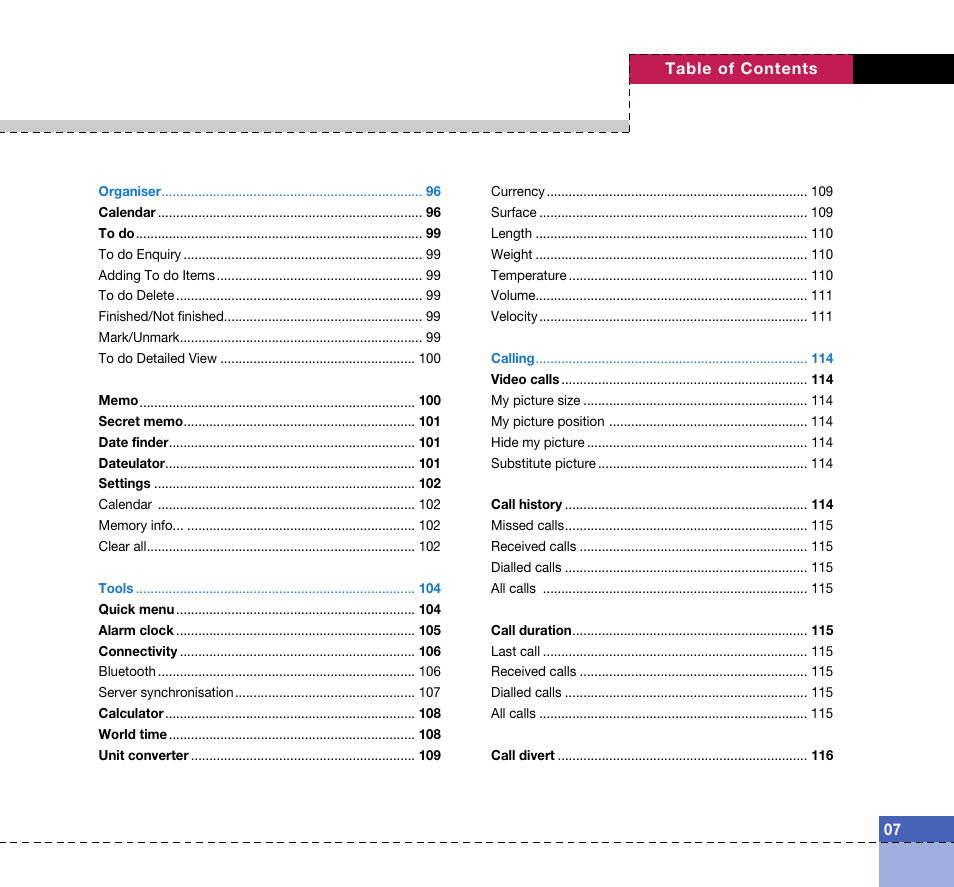 LG U8360 User Manual | Page 9 / 140