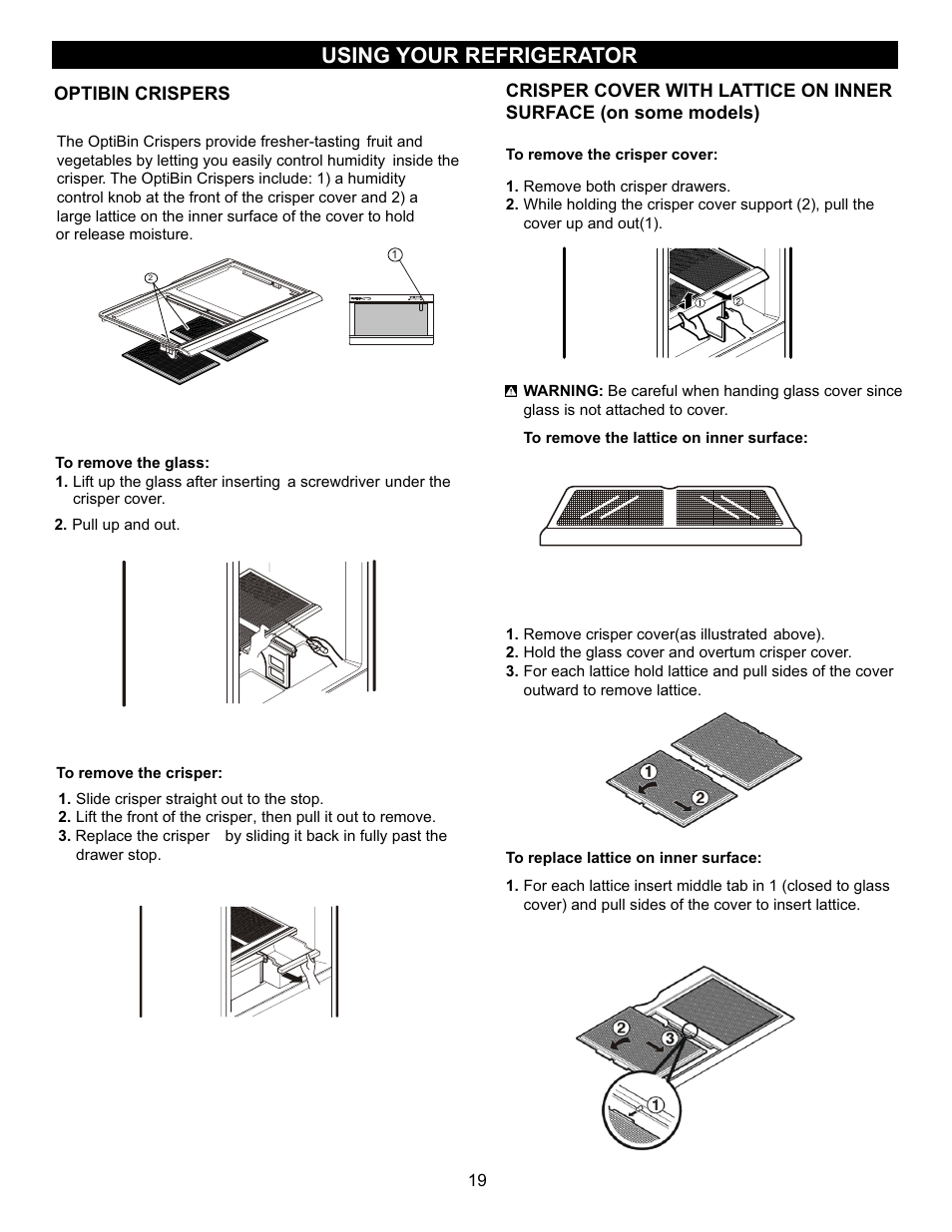 Using your refrigerator | LG LFC23760 User Manual | Page 19 / 60