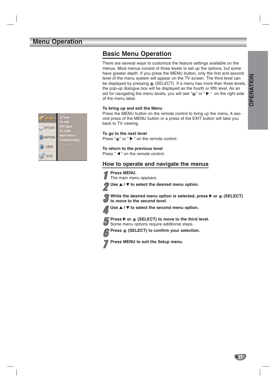 LG LST-3410A User Manual | Page 27 / 68