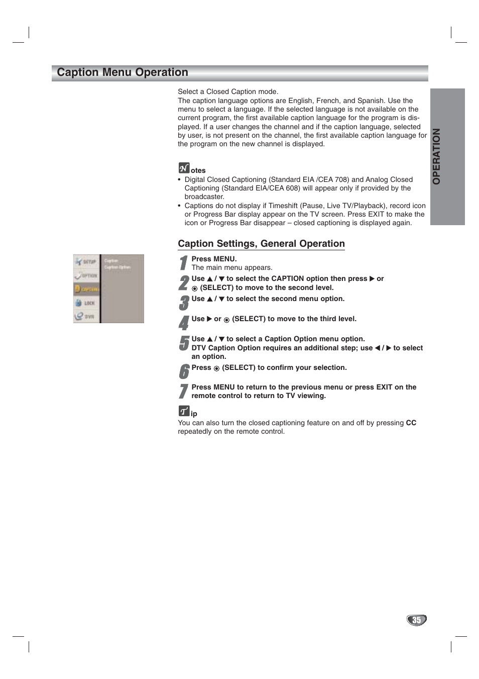 LG LST-3410A User Manual | Page 35 / 68