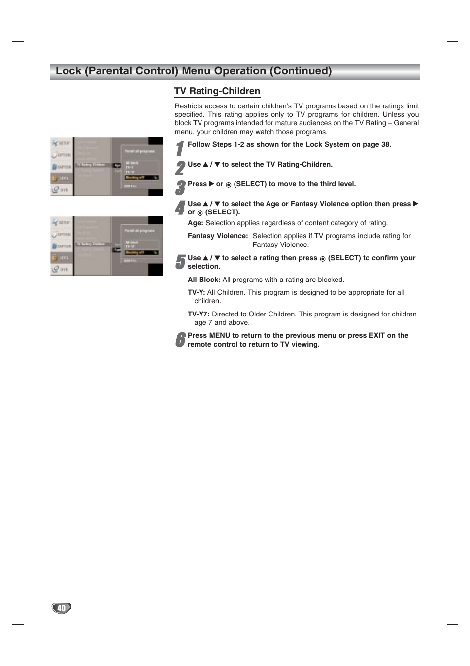 LG LST-3410A User Manual | Page 40 / 68