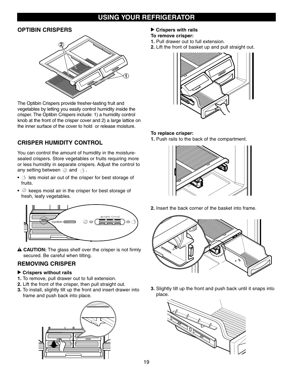 Using your refrigerator | LG LRFD21855 User Manual | Page 19 / 36