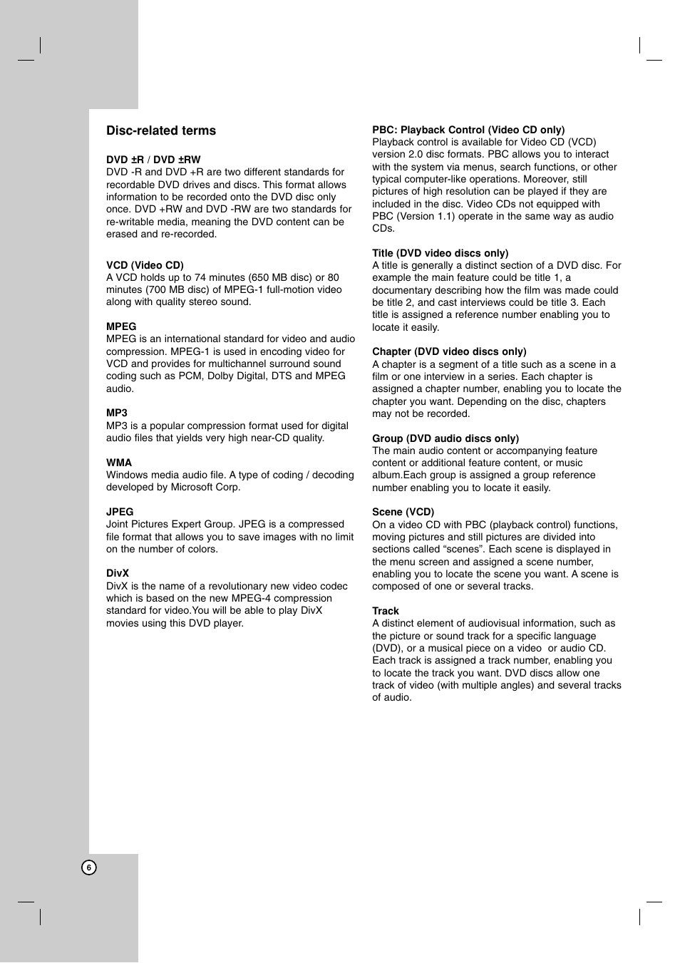 LG LDA-511 User Manual | Page 6 / 34