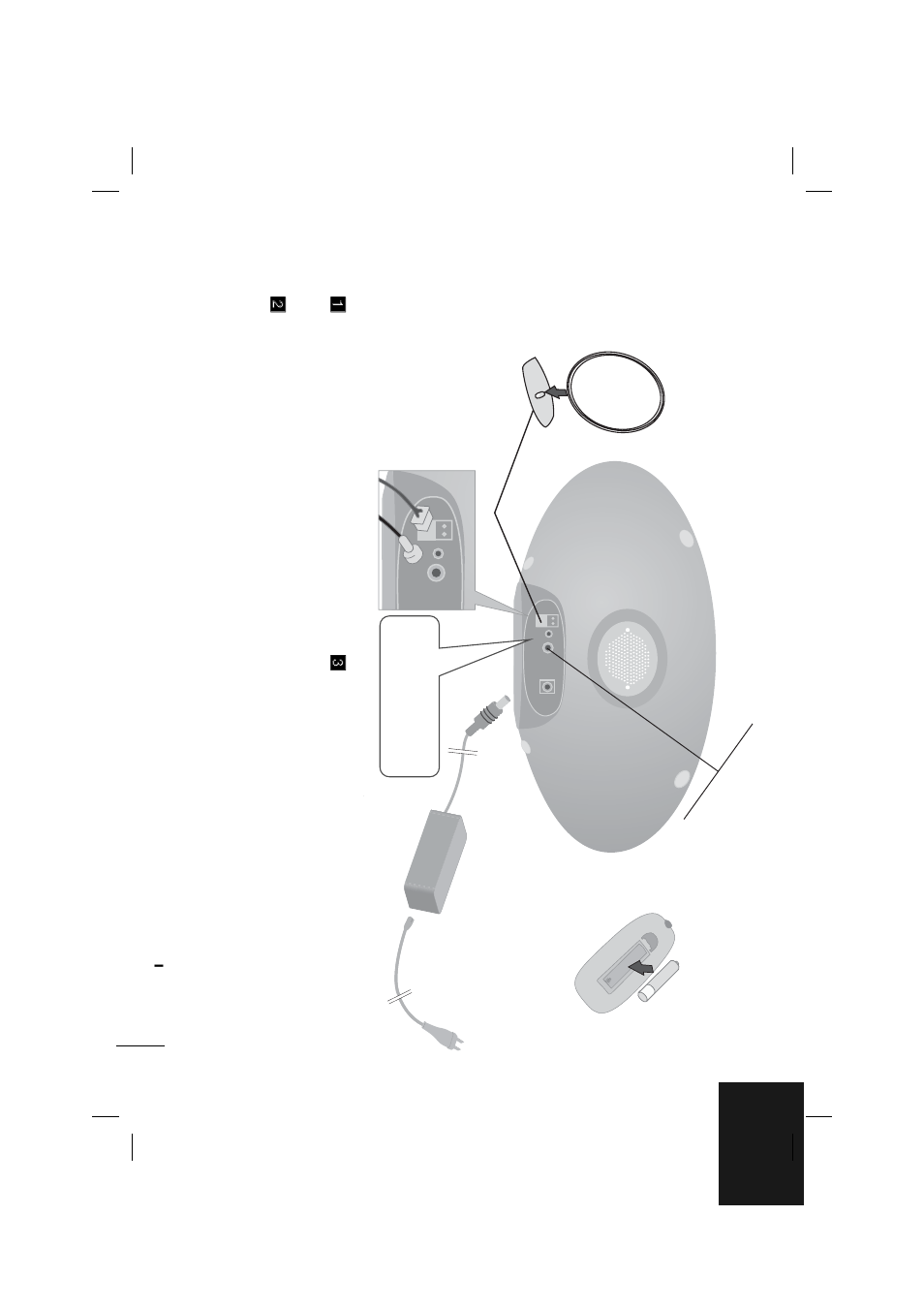 Setting up (back panel) | LG PC12 User Manual | Page 5 / 16