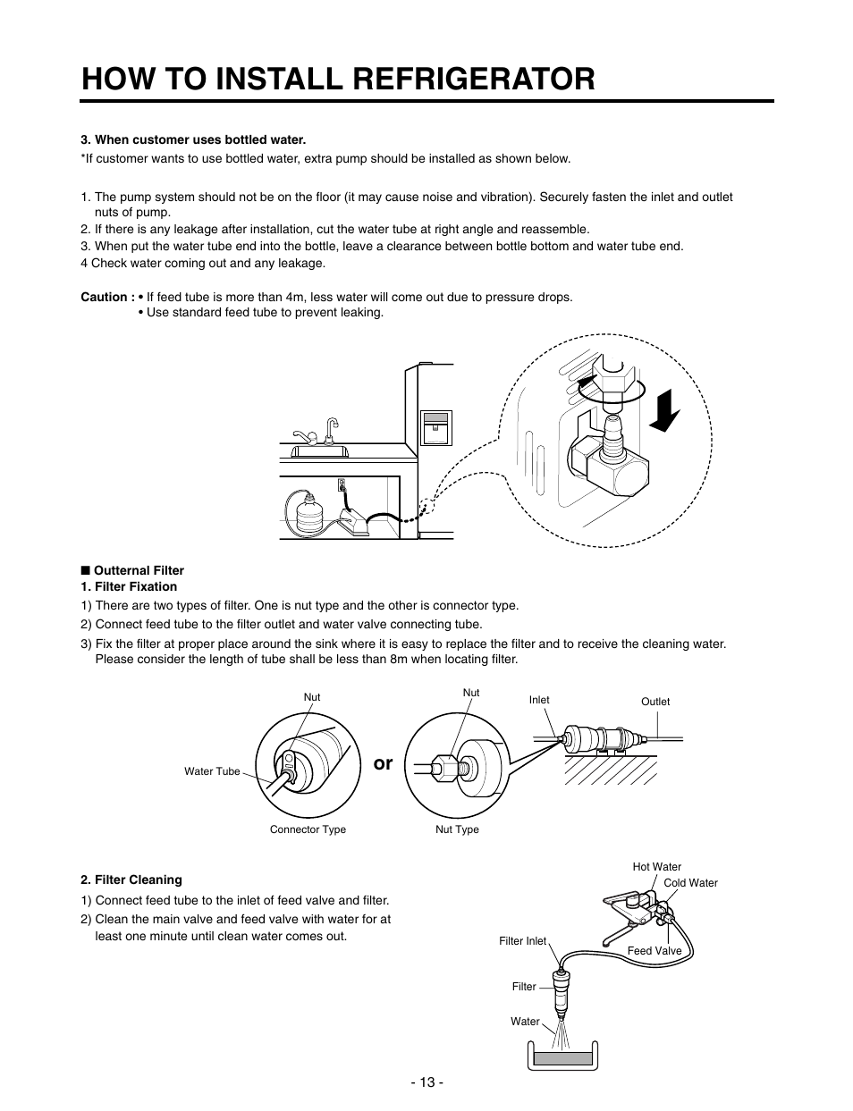 How to install refrigerator | LG SXS GR-P257/L257 User Manual | Page 15 / 99