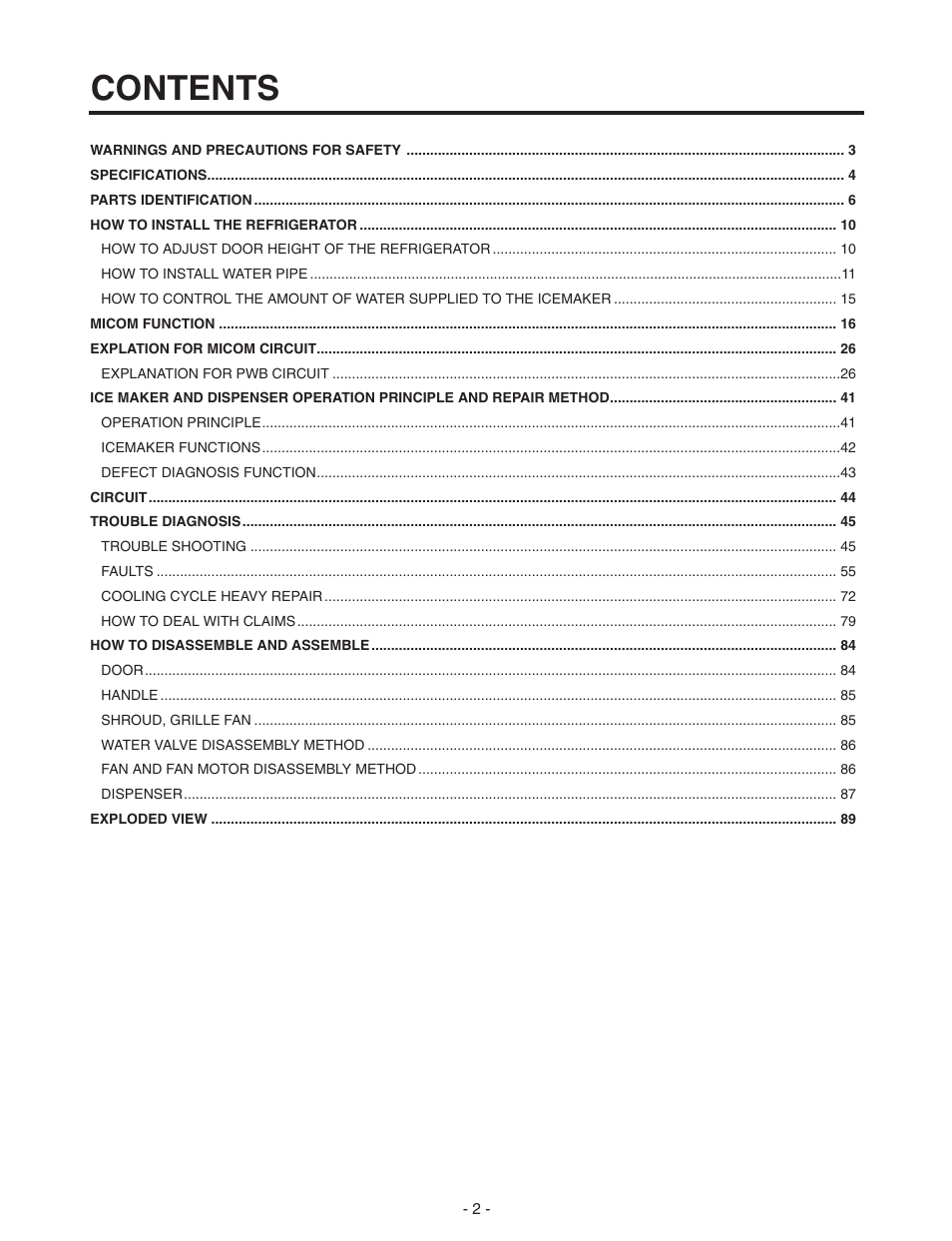 LG SXS GR-P257/L257 User Manual | Page 2 / 99