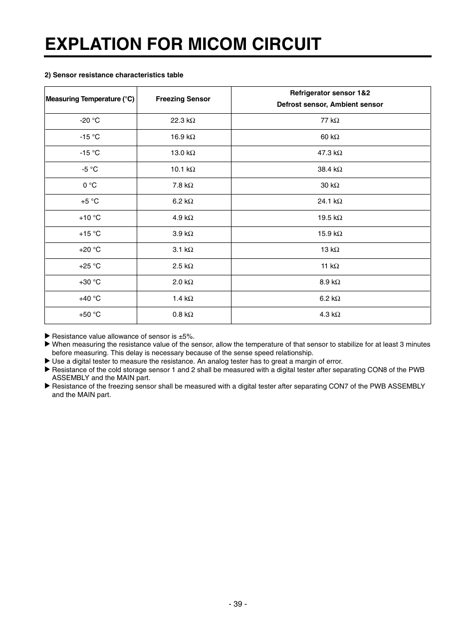 Explation for micom circuit | LG SXS GR-P257/L257 User Manual | Page 41 / 99