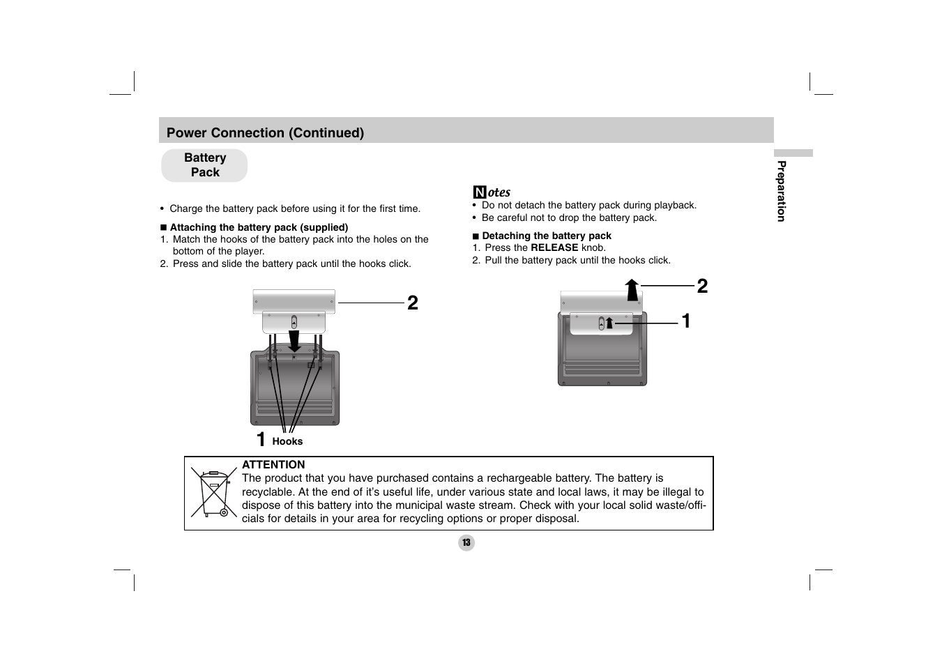 LG DP170 User Manual | Page 13 / 36