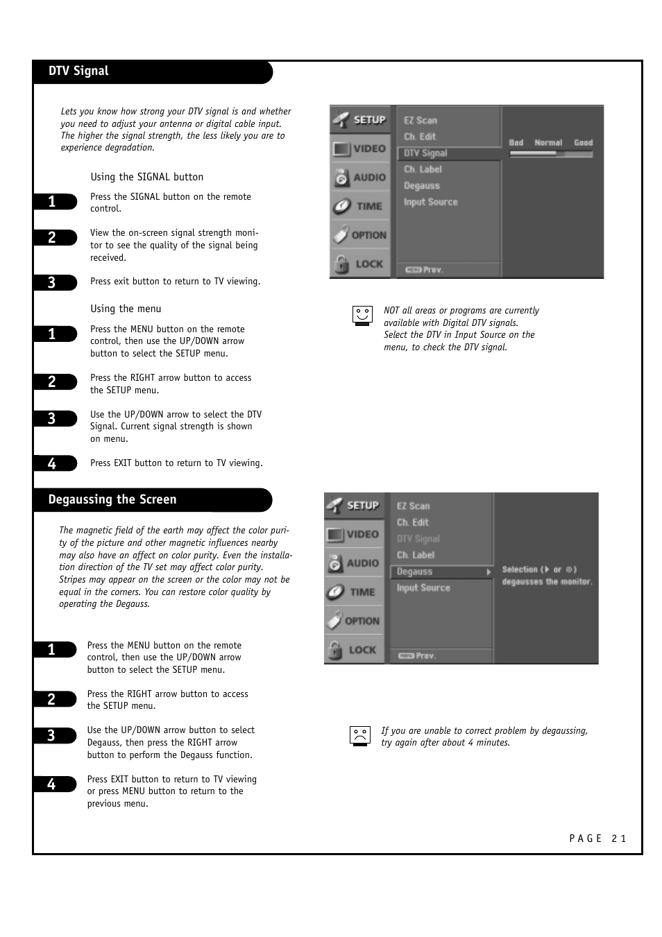 LG 30FZ1DC User Manual | Page 21 / 60