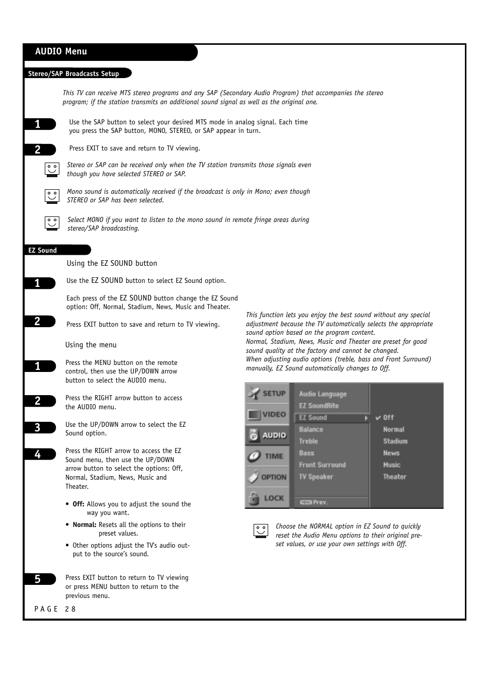 LG 30FZ1DC User Manual | Page 28 / 60