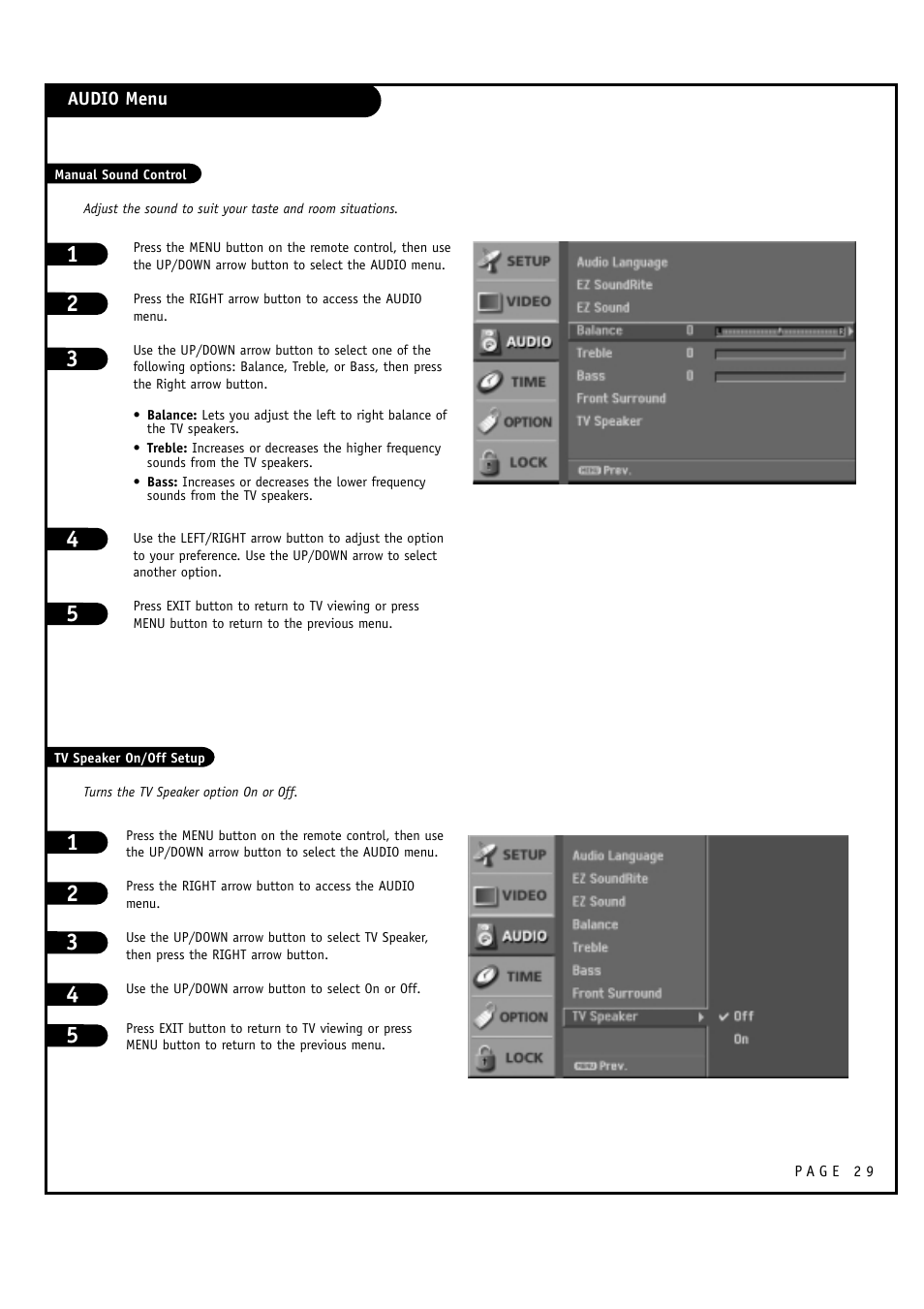 LG 30FZ1DC User Manual | Page 29 / 60