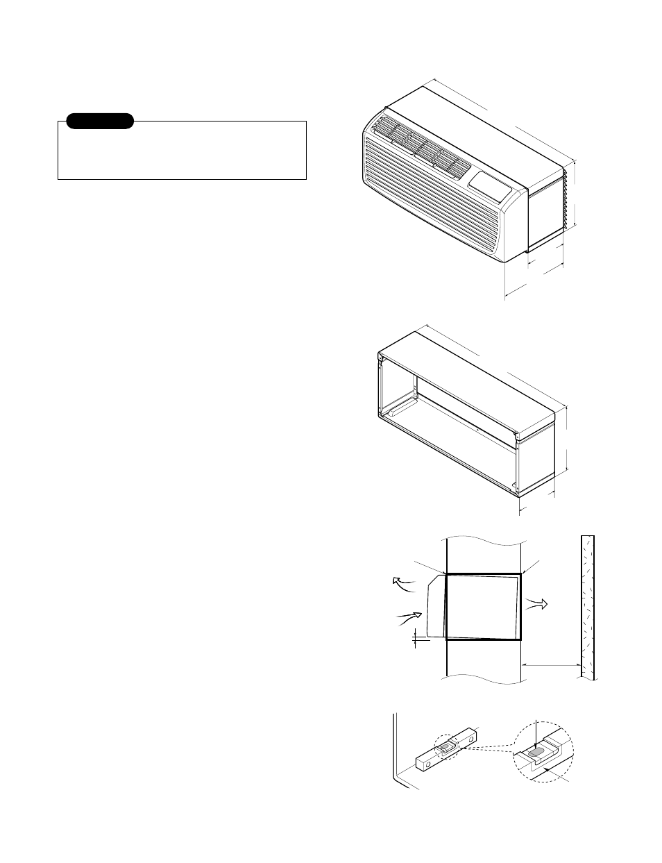 Installation, 1 how to install the unit, B. if you want to pull out the filter downward | LG 230/208V User Manual | Page 17 / 35