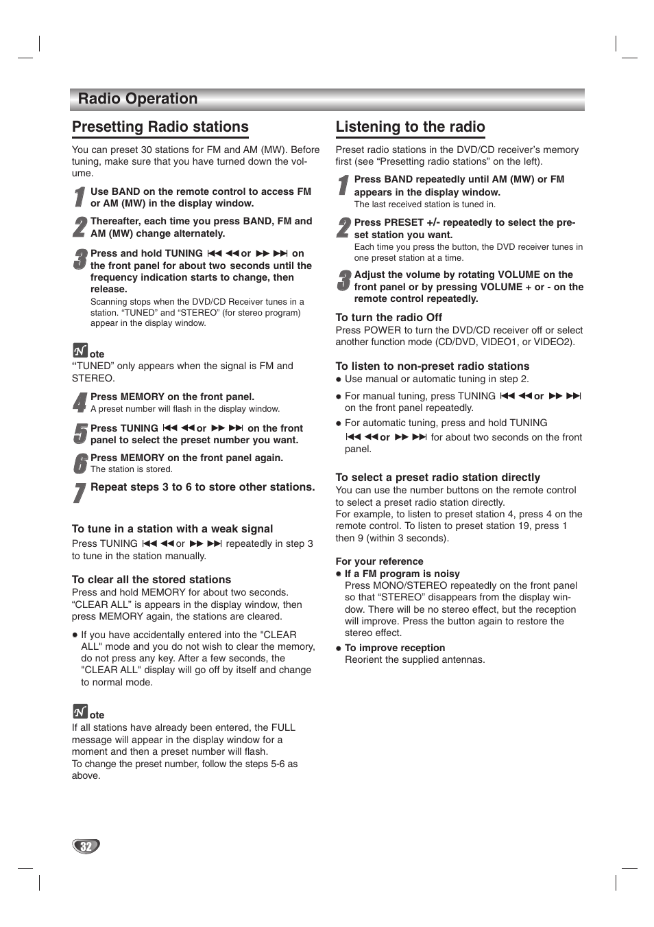 LG HTW316 User Manual | Page 32 / 40