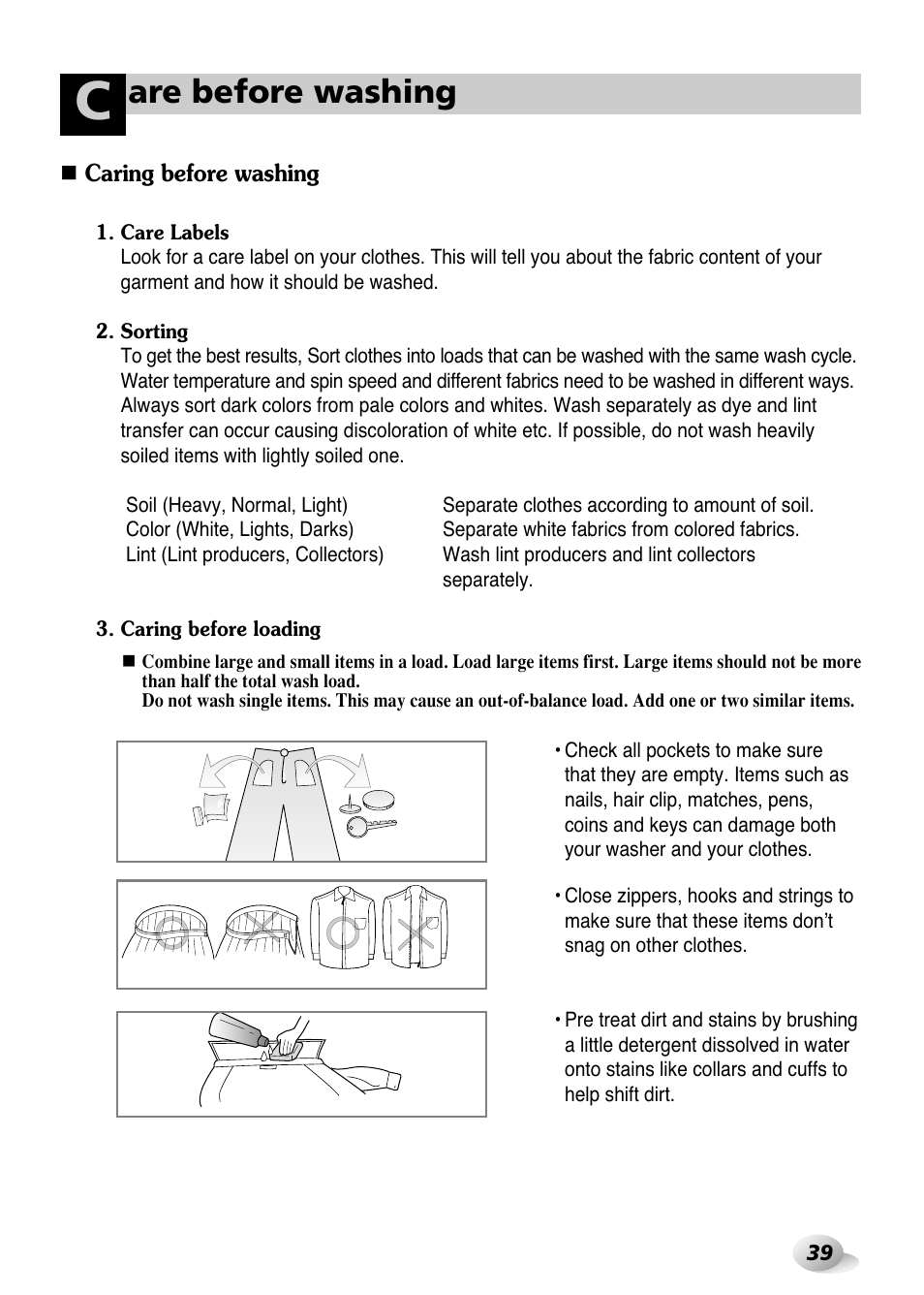 Are before washing | LG WD(M)-14100FD User Manual | Page 10 / 29