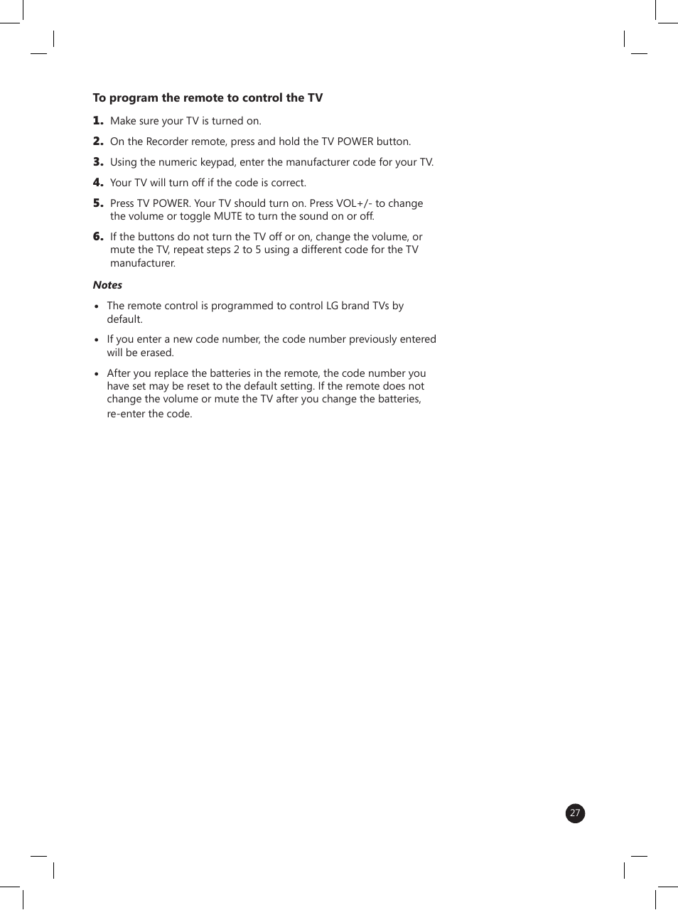 LG LRM-519 User Manual | Page 27 / 74