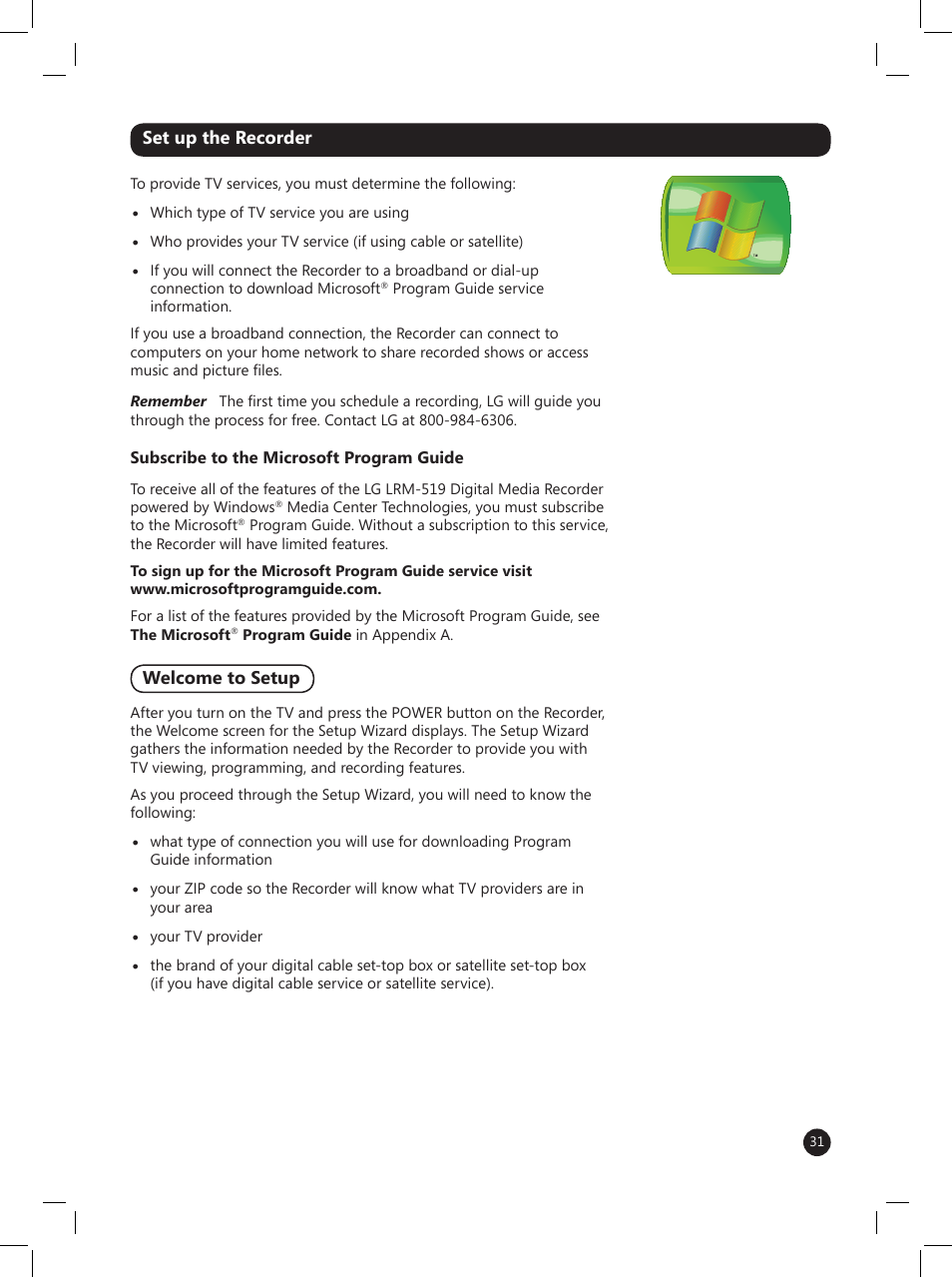 LG LRM-519 User Manual | Page 31 / 74