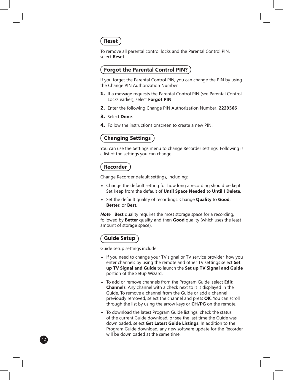 LG LRM-519 User Manual | Page 42 / 74