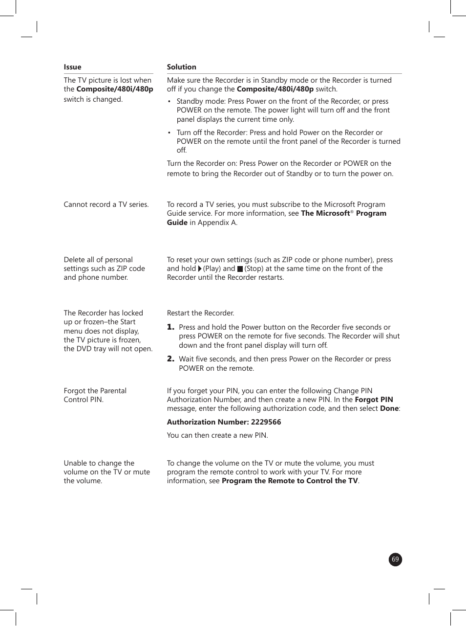 LG LRM-519 User Manual | Page 69 / 74