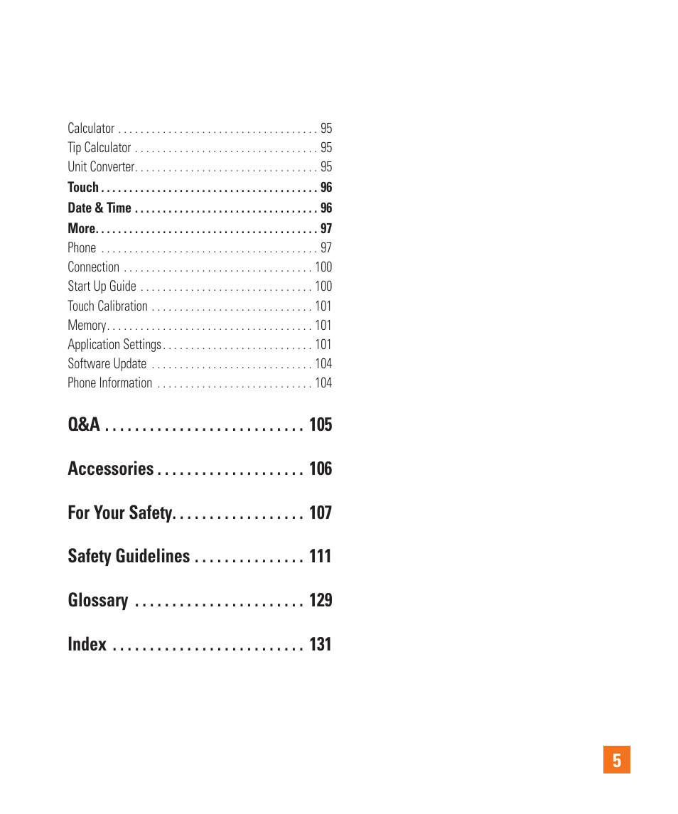 LG Encore User Manual | Page 10 / 140