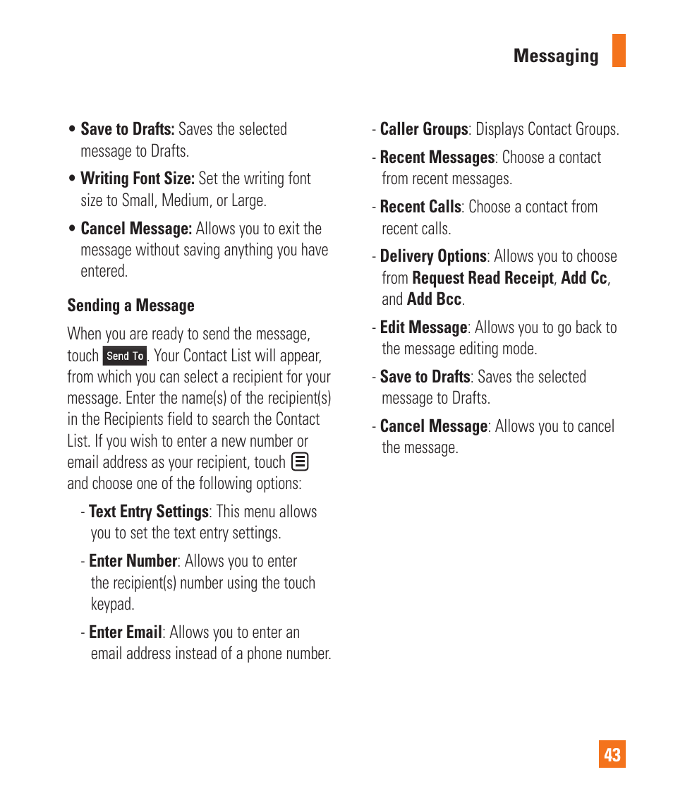 LG Encore User Manual | Page 48 / 140