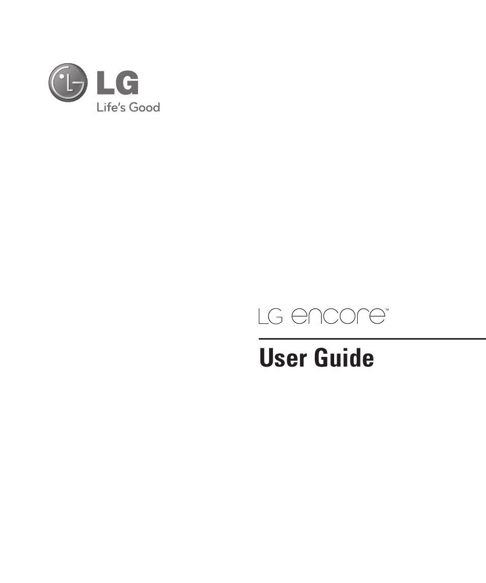 User guide | LG Encore User Manual | Page 6 / 140