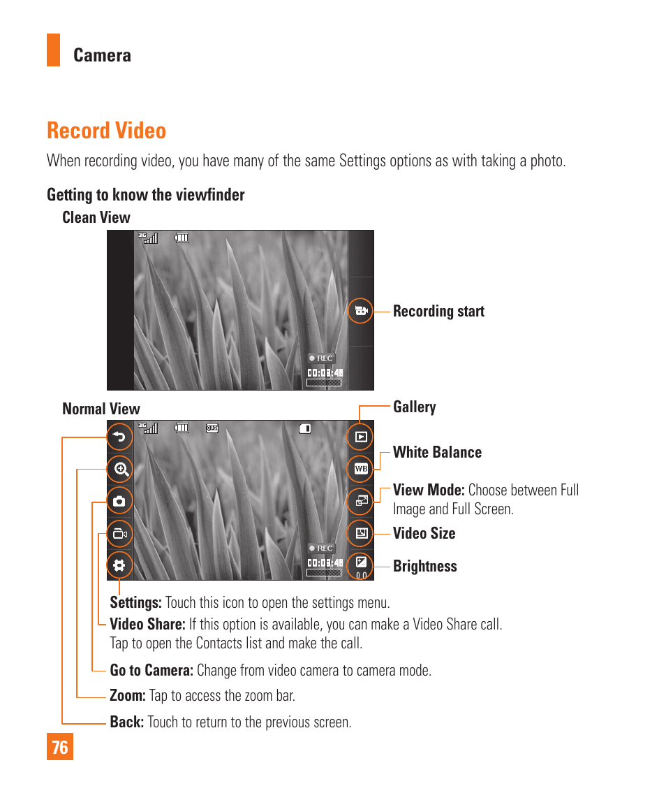 Record video | LG Encore User Manual | Page 81 / 140