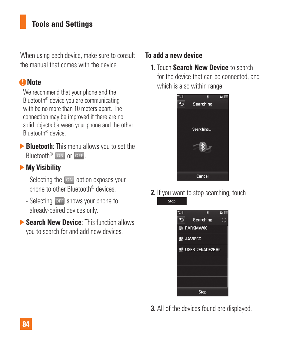 LG Encore User Manual | Page 89 / 140