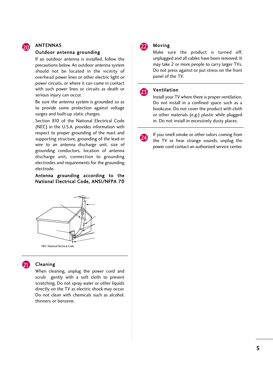 LG 3230DC User Manual | Page 5 / 130