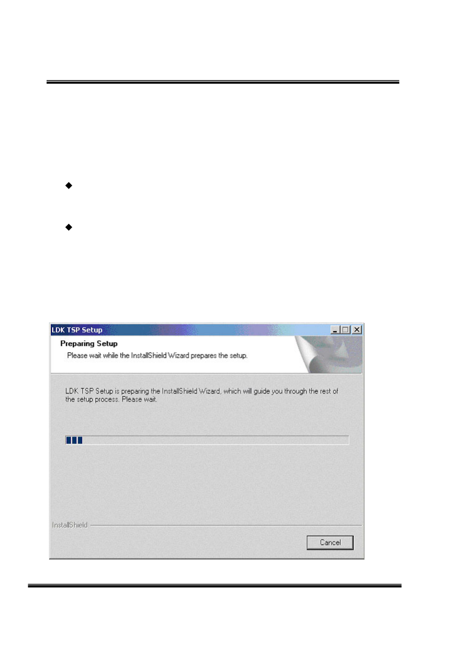 Installing1, Ldk tsp), You must setup tsp file first | LG LDK User Manual | Page 11 / 83