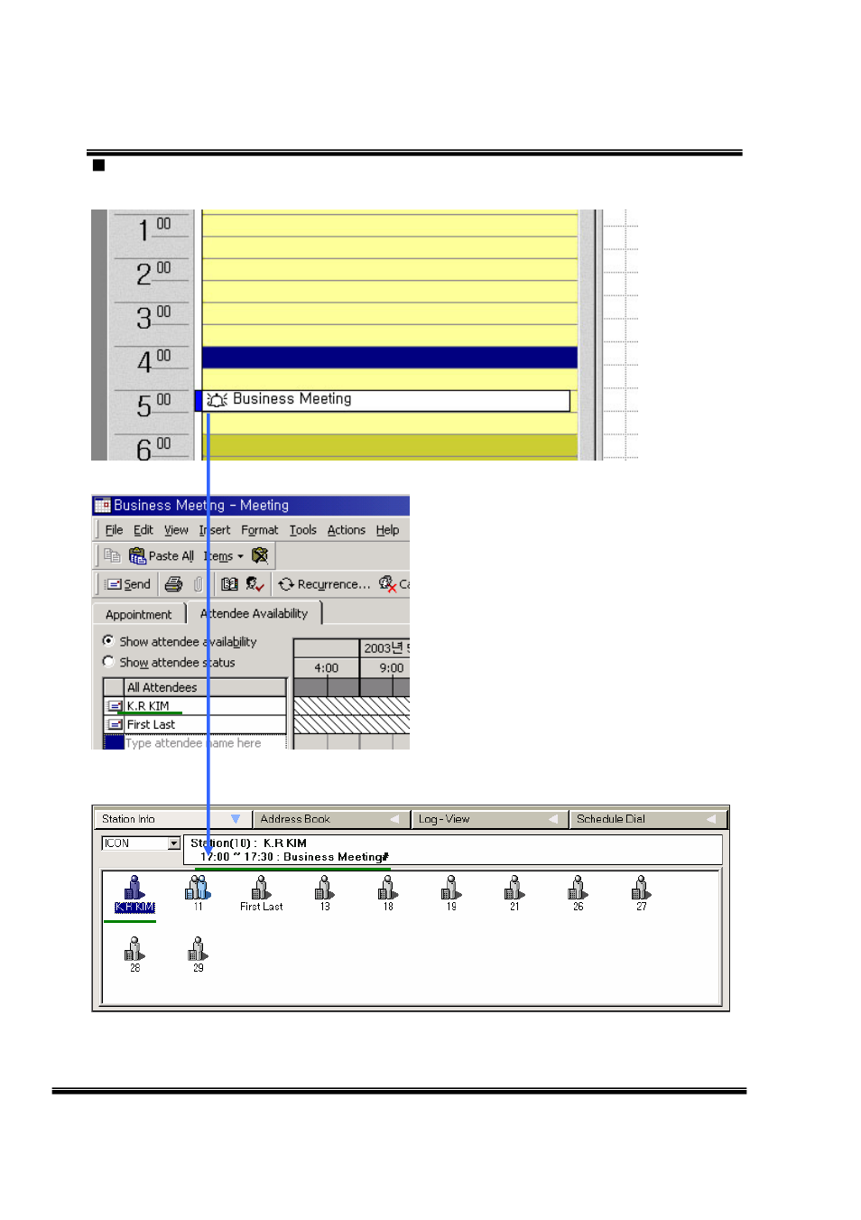 Get outlook schedule. (‘ctrl + s’, s) | LG LDK User Manual | Page 45 / 83