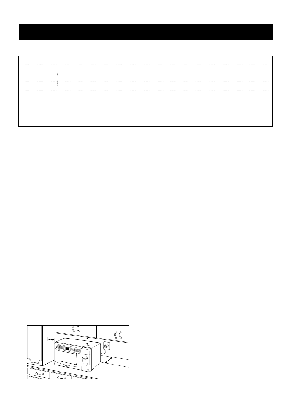 Understanding your toaster combo, Specifications, Installation | A. circuits, B. voltage warning, C. placement of the oven, D. do not block the air vents, E. radio interference | LG LTM9020W User Manual | Page 6 / 26