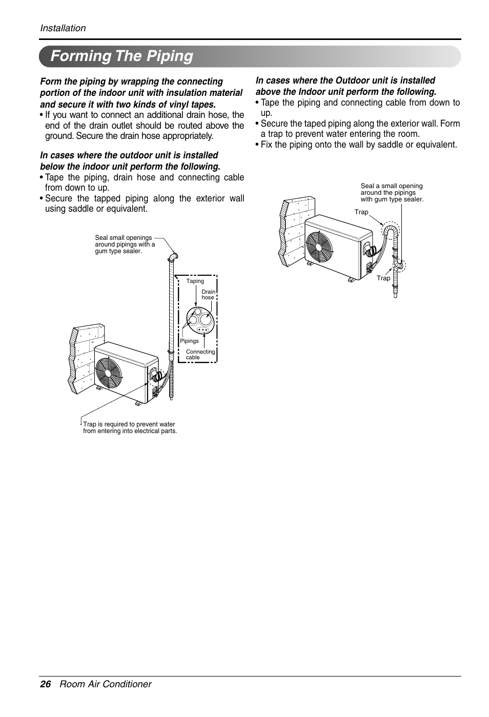 Forming the piping | LG 3828A30087S User Manual | Page 26 / 33