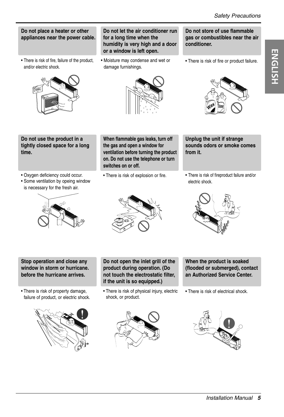 English | LG 3828A30087S User Manual | Page 5 / 33