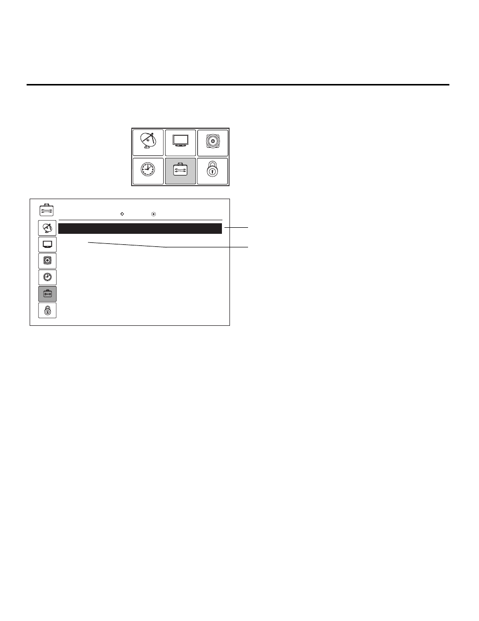 Option menu, Option menu navigation, Option | LG 26-3DCH-UA User Manual | Page 22 / 52